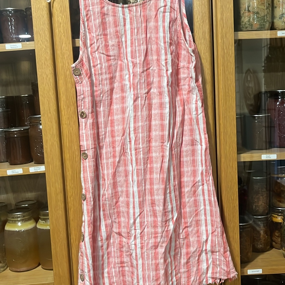 Striped Pink Kids Dress